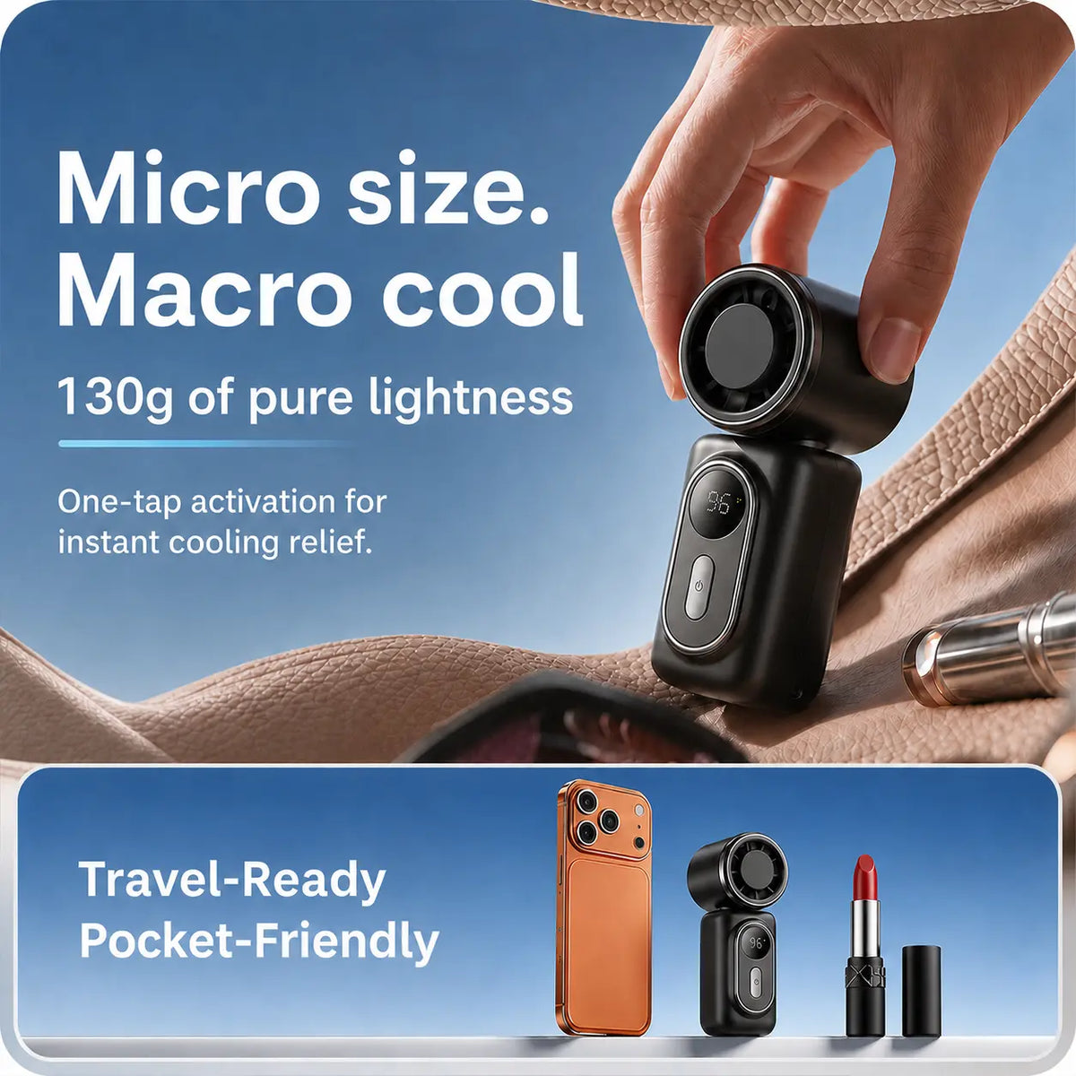 BreezeClip Portable Rechargeable Fan